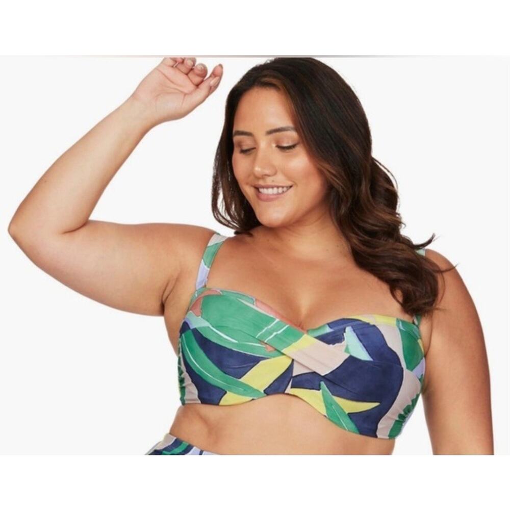 ArteSands L' Avana Cezanne Bathing Suit Bikini Top Swimsuit Luxury PLUS 18 NWT